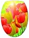 Sticker Autocollant Abattant WC Fleurs 26x34cm réf 047