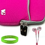 Quality Neoprene Pink Carrying Case for HTC Evo 4G + Vangoddy Live*Laugh*Lo ....