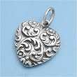 Sterling Silver - Heart - 18mm Pendant Height