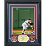 Jacoby Ellsbury Autographed Photomint w/ Gold and Infield Dirt Coins