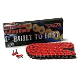 525 O-Ring O Ring Motorcycle Chain with 100 Links Red by Volar Motorsport