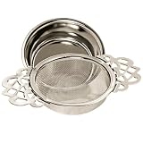 English Tea Strainer with Drip Cup