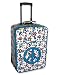 PEACE SIGN APPLIQUE ROLLING LUGGAGE & MATCHING TOTE BAG