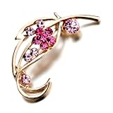 Golden October Birthstone Elegant Flower Brooches And Pins Swarovski