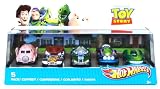 Hot Wheels V9979 Toy Story Hamm on Wheels, Wheelin Woody, Special Paint Edition Buzz, Little Green Speedster, Rex Rider 5-Pack Character Car VehiclesIMAGE