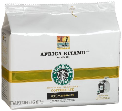 Starbucks Africa Kitamu, T-Discs for Tassimo System, 6.1-Ounce Packages (Pack of 2)
