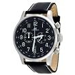 Adee Kaye #AK201-M Men's Aeromaster Leather Strap Oversized Chronograph Watch