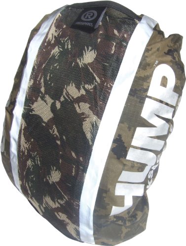 Respro Hi-Viz Hump Waterproof Rucsac Cover - Dark Camo Reflective, 40 Litres