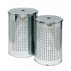 Axentia 282790 W�scheboxen-Set 2 St�ck verchromt mit Deckel