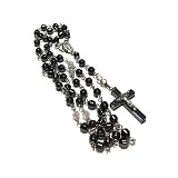 Hematite Beads and Crucifix Full Length Rosary