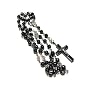 Hematite Beads and Crucifix Full Length Rosary