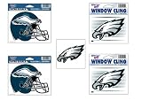 Philadelphia Eagles Decal and Cling 5 Piece Set