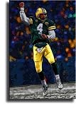 Completely Handpainted American Football Sport Painting, Custom Order FL2620, Oil on Canvas, with Option to Paint Jerry, Brett & Co. from Any Other Favorite Photograph or Picture, Unframed, Size 16" x 22" inch