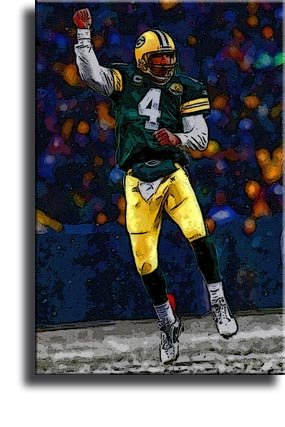 Completely Handpainted American Football Sport Painting, Custom Order FL2620, Oil on Canvas, with Option to Paint Jerry, Brett & Co. from Any Other Favorite Photograph or Picture, Unframed, Size 16