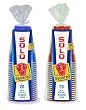 Solo  18-Ounce Solo Squared Cups (Red & Blue), 20-Count Packages (Pack of 12)