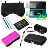 GTMax EVA Pouch Case + 4 Colors Stylus + Hot Pink Aluminum Hard Metal Cover ....