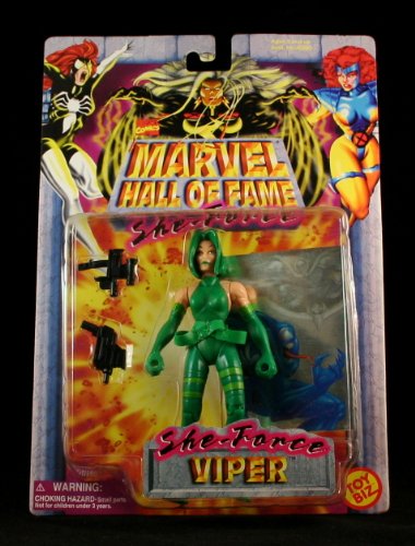  VIPER Marvel Comics Hall Of Fame SHE-FORCE Series 1997 Action Figure and Collector Trading Card