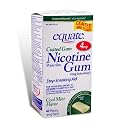 Equate - Nicotine Gum 4 mg, Coated, Cool Mint Flavor, 40 Pieces