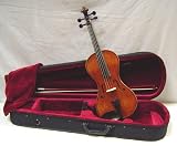 Crystalcello MV500N Ebony Satin Finish Flamed No Angle 4 / 4 Size Orchestra Violin with Lightweight Case + Bow + Rosin - B000I6CMGG