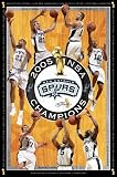 San Antonio Spurs 2005 NBA Champs Basketball Poster
