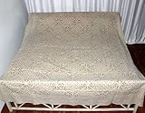India Handmade King Bedspread Bed Sheet with Cut Work