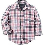 Carter's(カーターズ) ツイル プラッド ボタン-フロント シャツ トップス長袖シャツ 4歳【並行輸入】