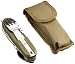 Tarrerias Bonjean - 440620 - Couteau de Poche Pliant BIVOUAC - Acier inox + Lampe LED + Housse Kaki