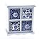 Small Blue & White Decorative Cabinet