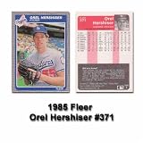 1985 Fleer Orel Hershiser Rookie Card