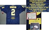 Charles Woodson Michigan Wolverines Autographed Wilson Authentic Jersey