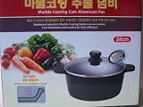 Ceramic Marble Coated Cast Aluminium 4 qt. Stockpot Non Stick Cookware (24 cm diameter)
