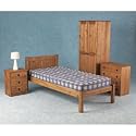 Colorado Bedroom Set in Distressed Waxed Pine