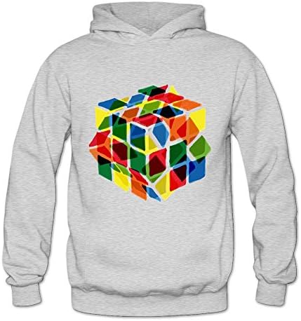 PLAY THE GAME Rubik Cube Customize Female Standard Adult Sizing Hoody Sweatshirts Ash