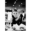 Audrey Hepburn Poster - Breakfast at Tiffany's in Black/ White (24x36")