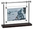 Umbra Trapeze 2-Sided Desktop Photo Frame, 4 X 6-Inch, Espresso