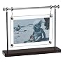 Umbra Trapeze 2-Sided Desktop Photo Frame, 4-by-6-Inch, Espresso