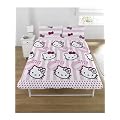 Parure housse de couette Linge de lit Double 2 Personnes Hello Kitty 200 X 200
