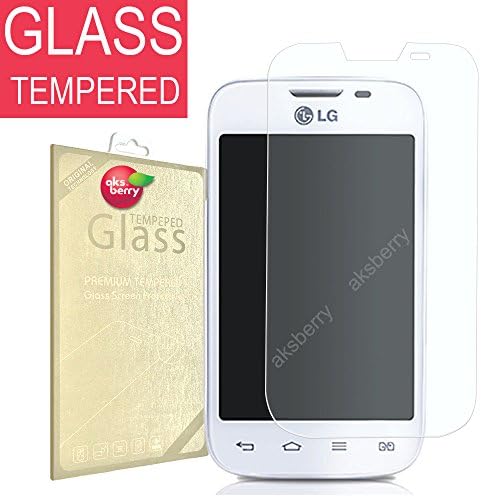 LG L40 Dual D170 [ Tempered Glass ] Screen Protector, Aksberry(R) Premium Shatter Proof Ballistic Glass, [ 0.2mm thickness ] Ultra Clear
