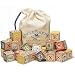 A-B-C Alphabet Blocks in Canvas Sack