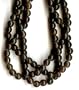 6mm Round Czech Glass Druk Beads - 50pc HurriCane Mudbath