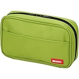 LIHIT LAB Pen Case, Yellow Green, 4.7 x 7.9" (A7551-6)