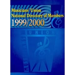 Musicians' Union National Directory of Members 1999-2000