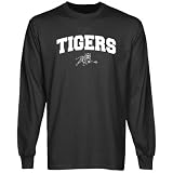 NCAA Jackson State Tigers Charcoal Logo Arch Long Sleeve T-shirt-
