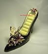 Black Stiletto Butterfly Bejeweled Shoe Ring Holder