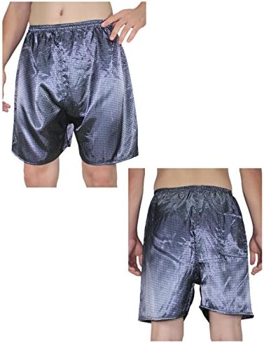 (Pack of 2) Mens Sleepwear - Silk Couture Boxer Shorts / Pajama Shorts M-L Multicolor