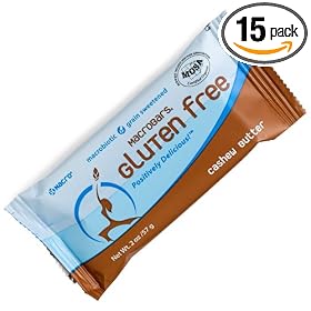 GO MACRO MACROBARS Gluten Free Cashew Butter, 2-Ounce Bars(Pack of 15)
