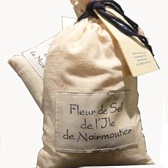 Fleur de Sel vom Atlantik, von der Insel Noirmoutier, 250g, Edelsalz: Der wei�e Kaviar vom Atlantik im dekorativen Stoffs�ckchen