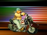 Easy Rider on Harley Davidson Style Motorcycle Cookie Jar