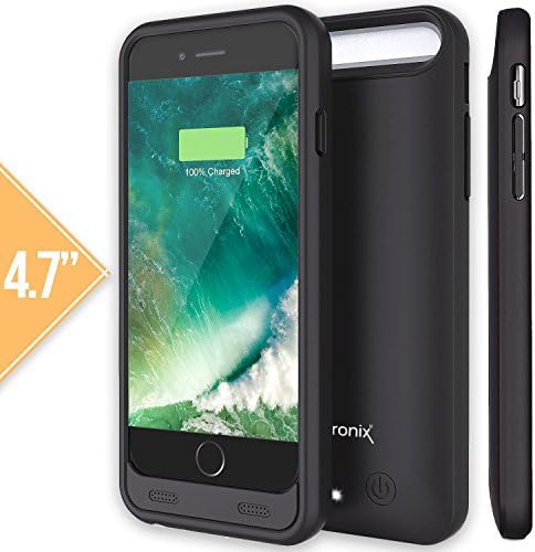 iPhone 6 / 6S Battery Case, Alpatronix BX140 (4.7-inch) MFi Apple Certified 3100mAh External Removable Rechargeable Protective Portable Charging Case for iPhone 6S, 6 [iOS 10+ Support] - (Black)