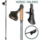  : Carbon Nordic Walking St&ouml;cke blau/schwarz Neu